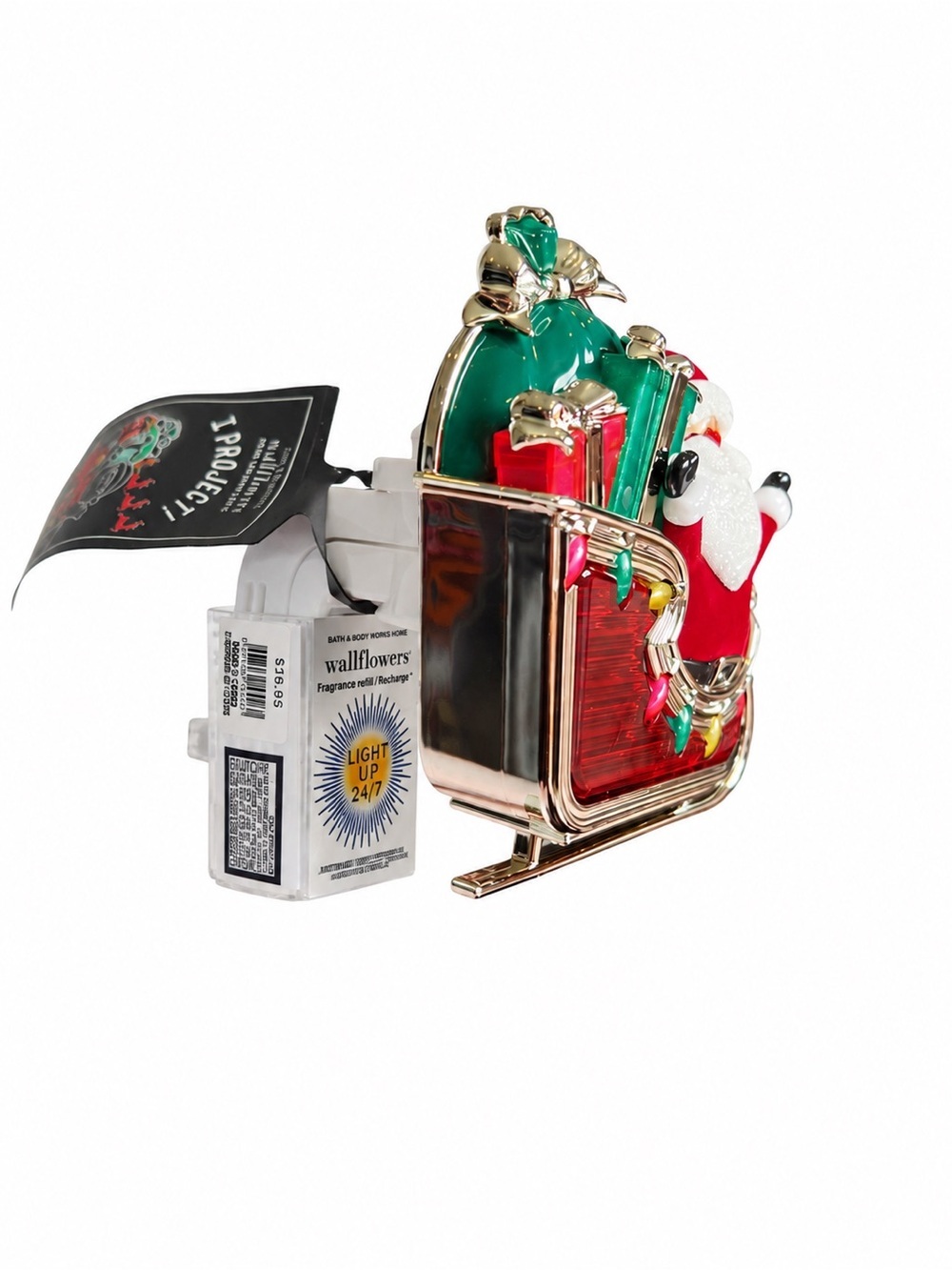 Bath & Body Works I Project Santa Sleigh Light-Up Wallflowers Plug NWT Decor - Picture 2 of 6